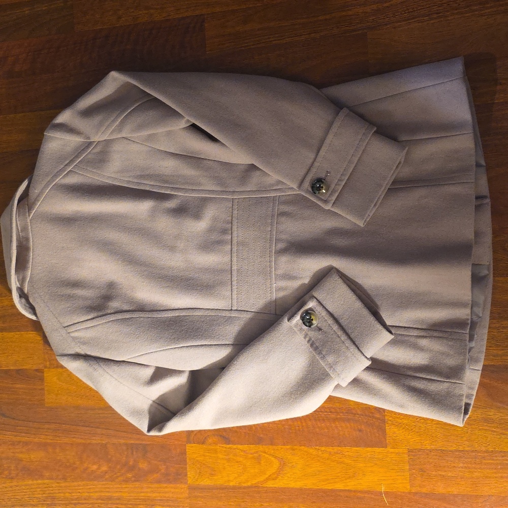 London Fog Women's TMauve/ TanPea Coat - Picture 5 of 5